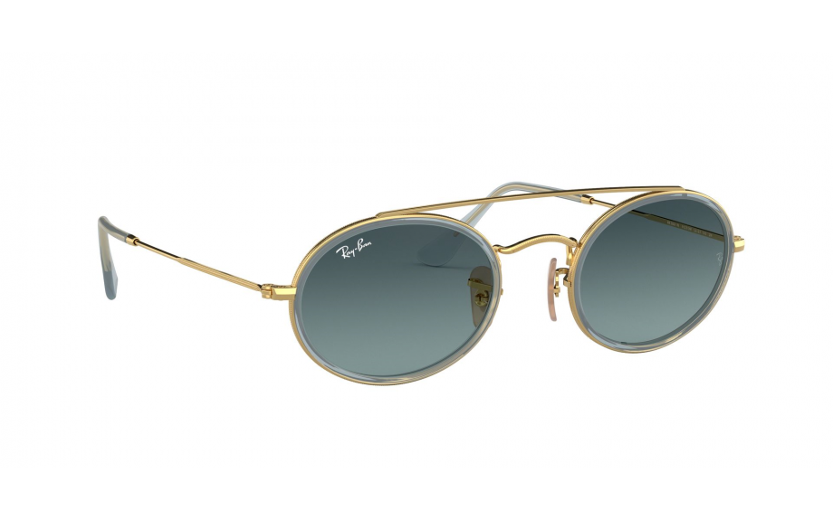 ray ban oval double bridge sunglasses