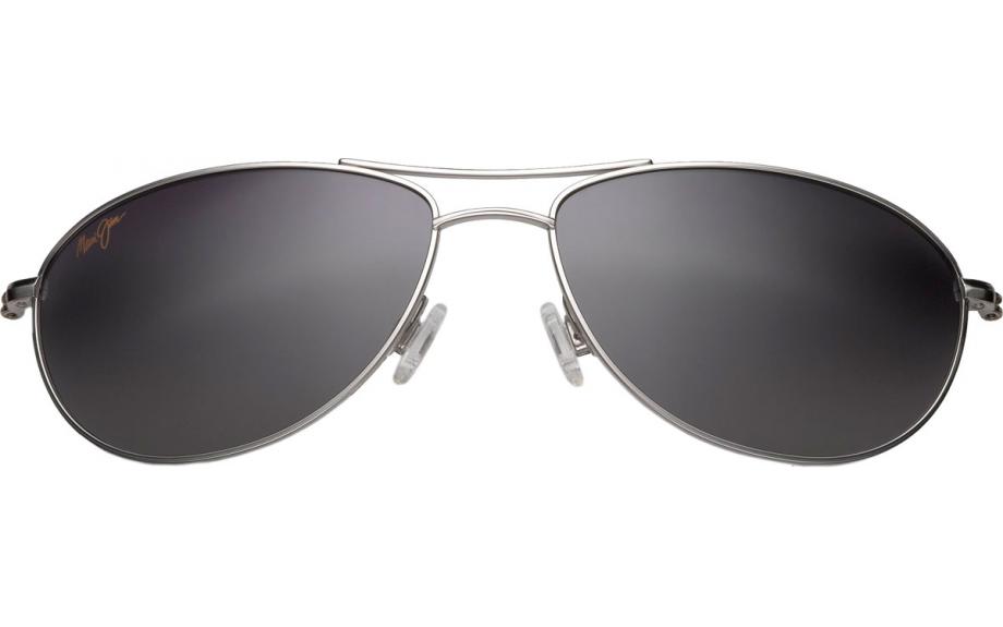 NEW Maui Jim BABY BEACH Silver /& Neutral Grey Polarized GS245-17