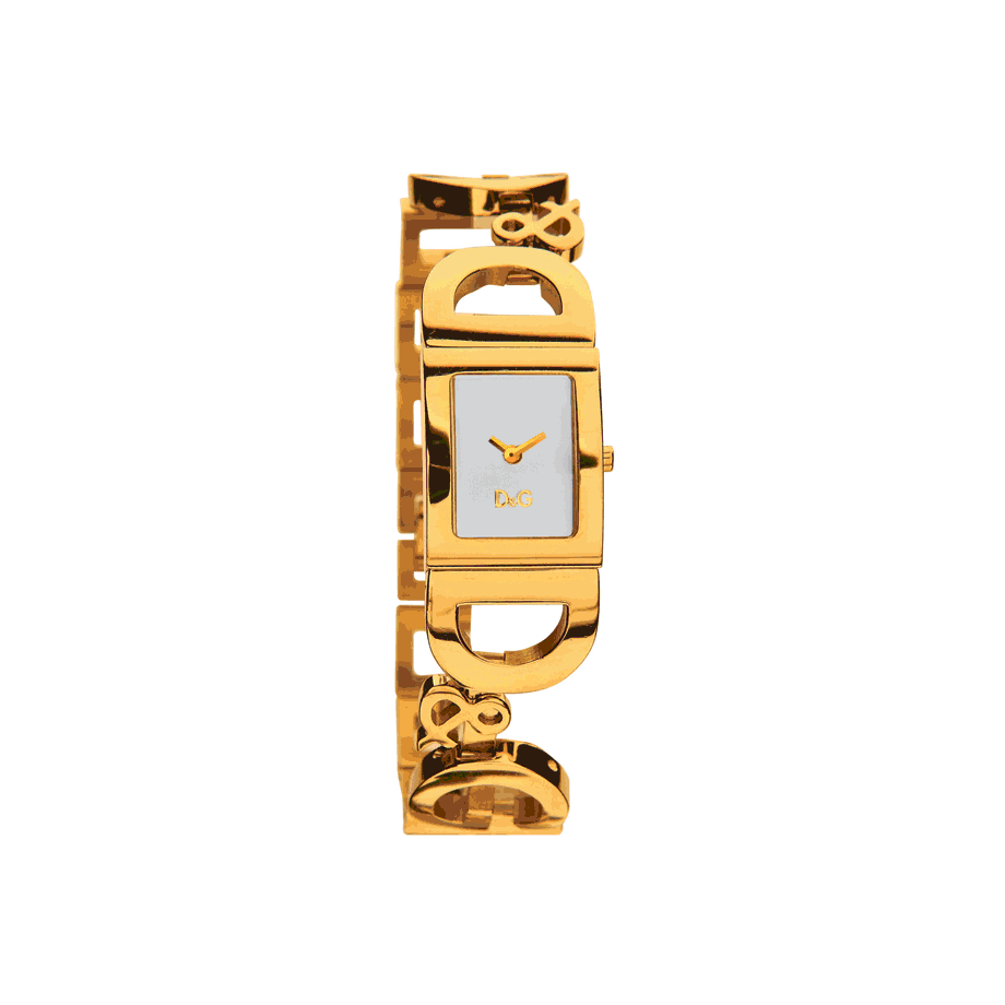 D&g gold watch with diamonds outlet