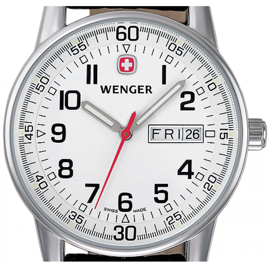 Commando Day Date Xl 70160 Xl Wenger Watch Free Shipping Shade